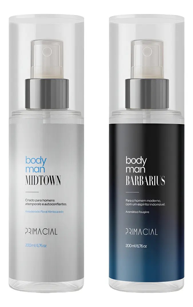 Body Splash Barbarius E Midtown 200ml Primacial Masculino