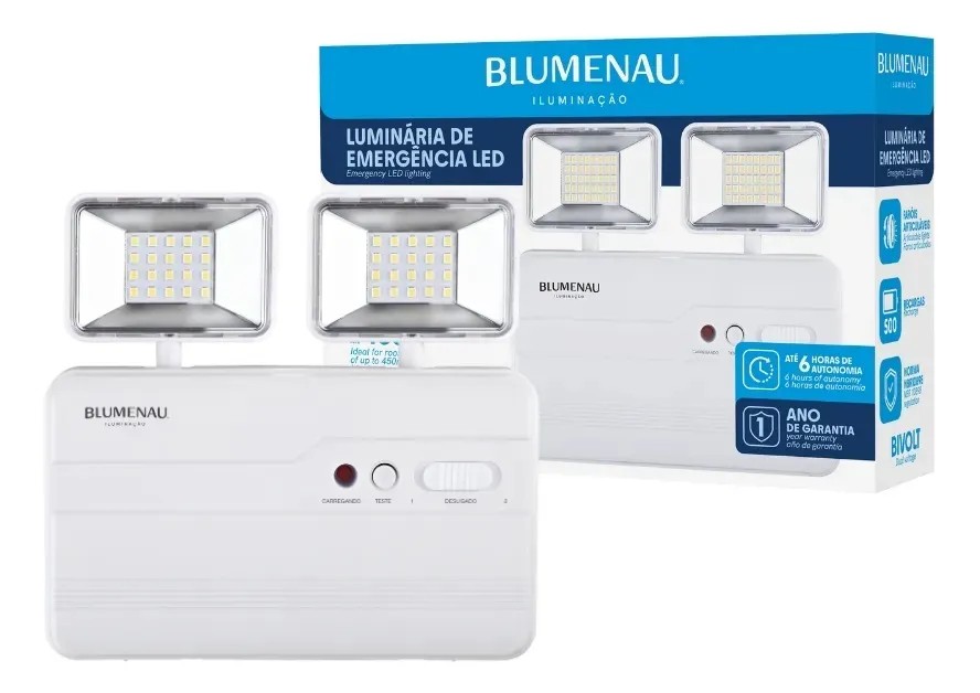 Bloco Luminária De Emergência Led Blumenau