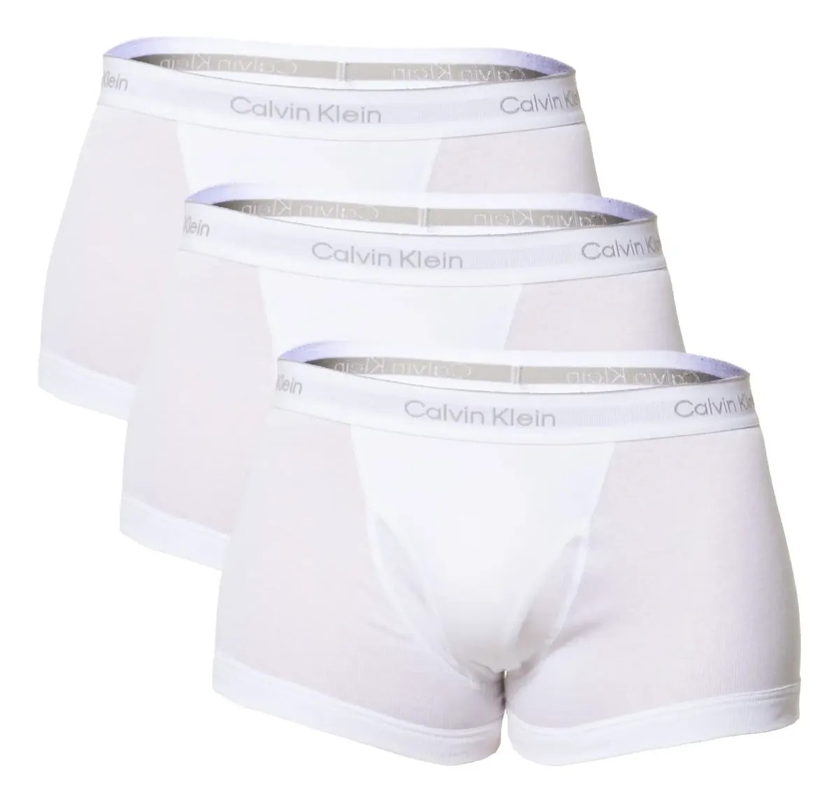 Kit com 3 Cuecas Boxer Trunk Cotton Rib Calvin Klein