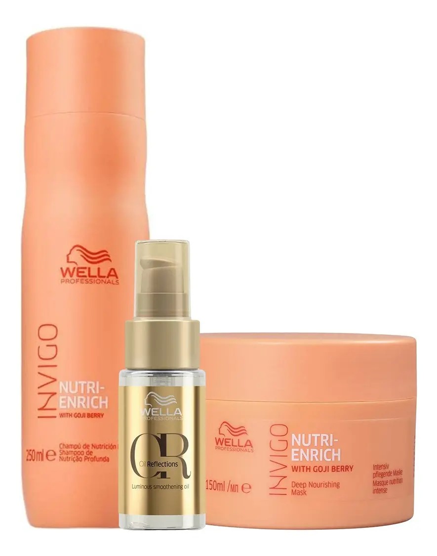 Kit Nutri Enrich Shampoo + Máscara + Óleo Wella