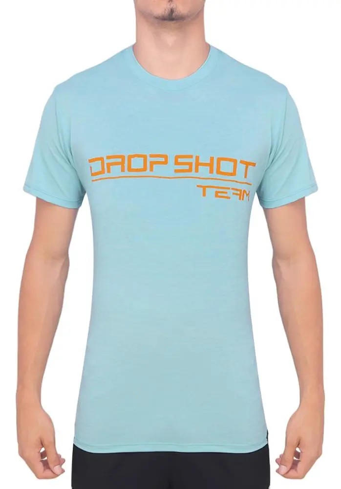 Camiseta Drop Shot Team 3.0 Azul Claro E Laranja