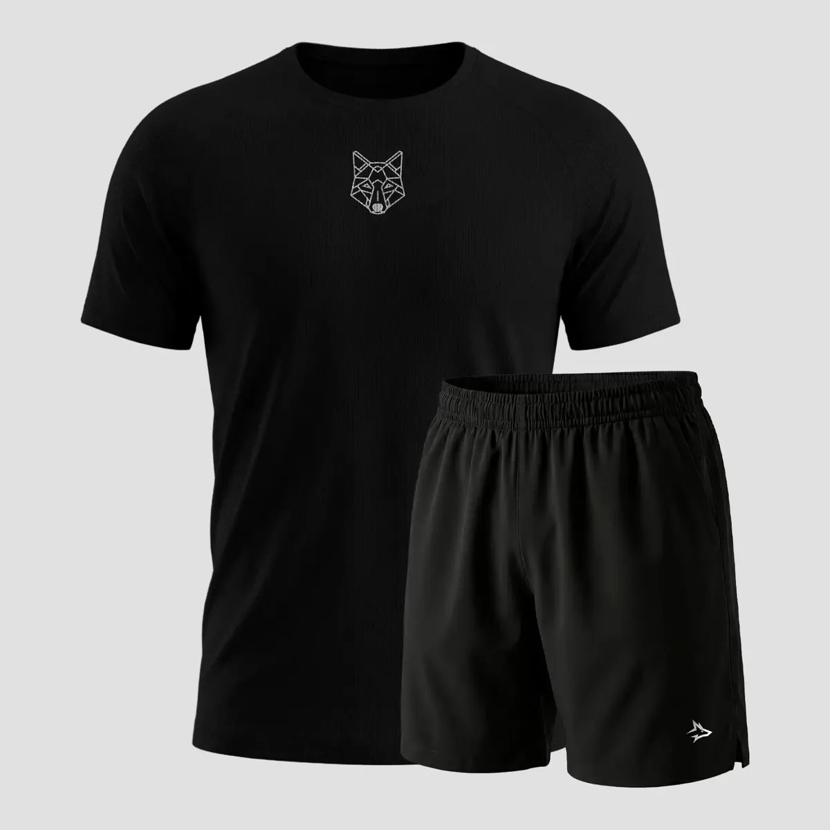 Kit Bermuda Lobo + Camiseta Lobo Dry Fitness