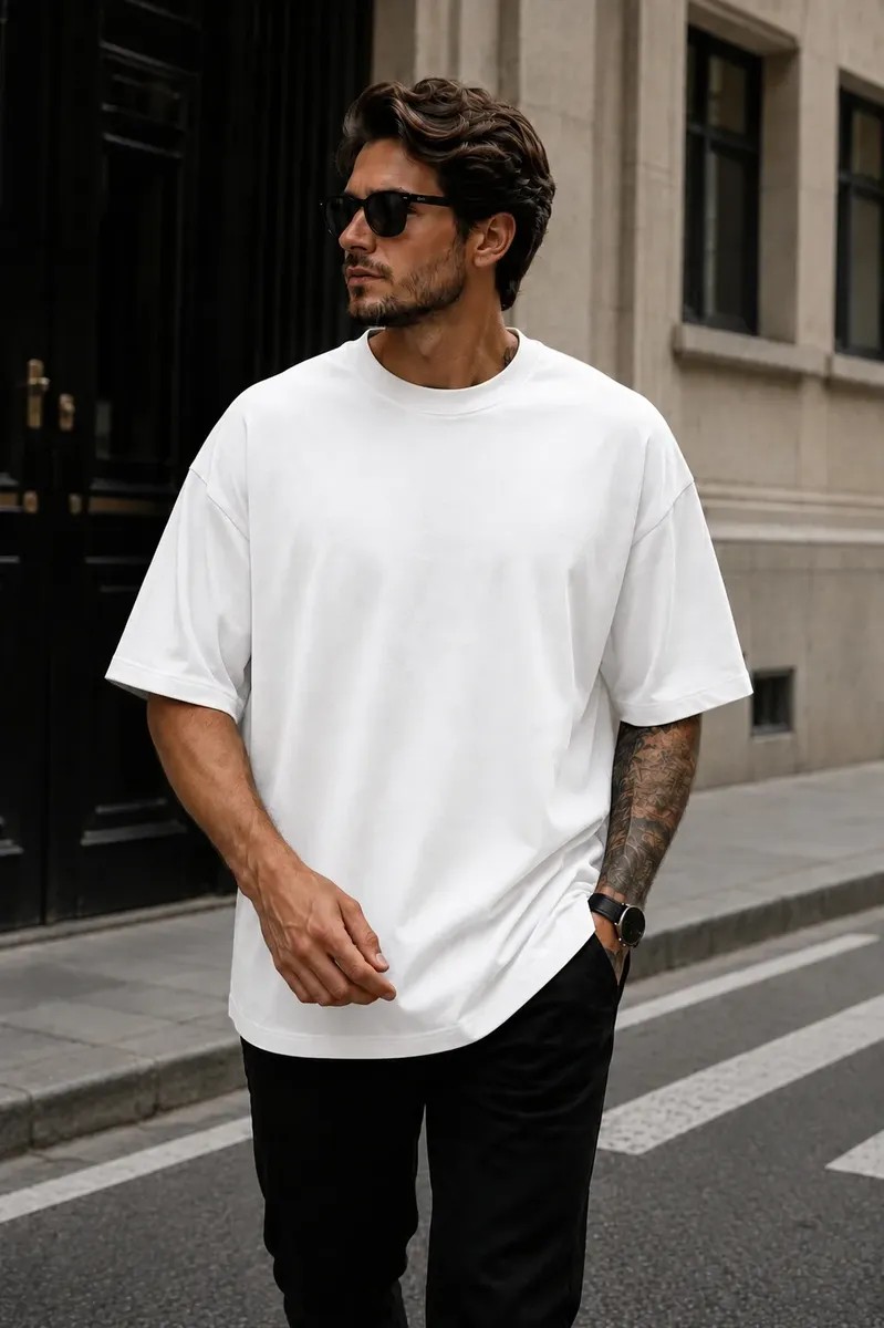 Camiseta Oversized 100% Algodão (5 cores)