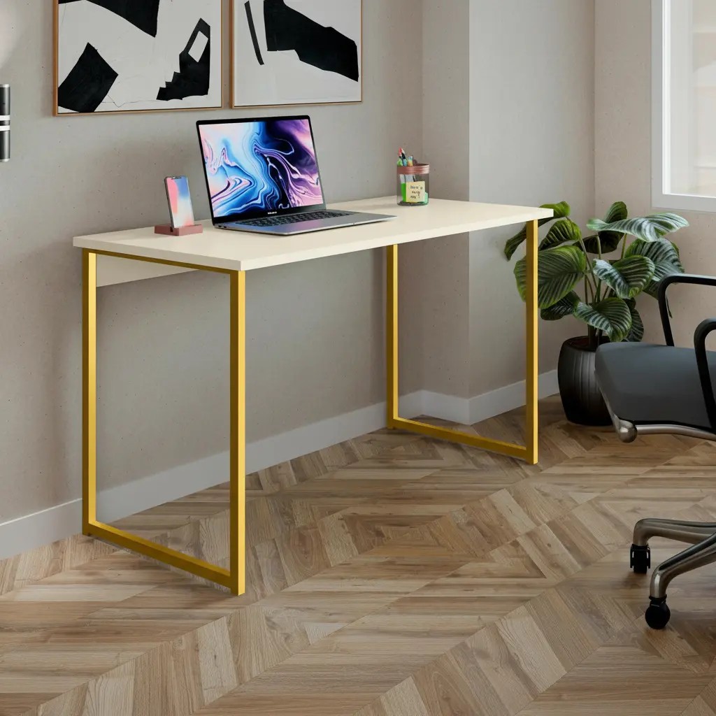Mesa Escrivaninha 120cm Industrial Estudo