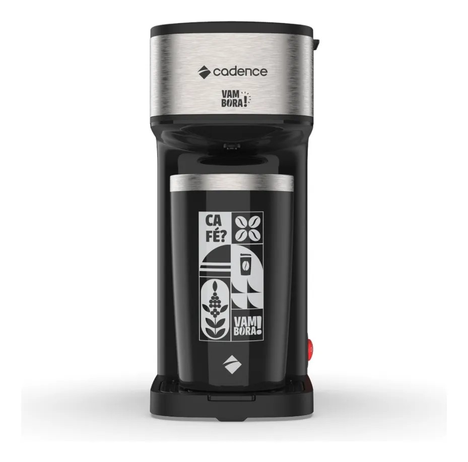 Cafeteira Elétrica Cadence Vambora C/copo Termico Cadence Preto 220V
