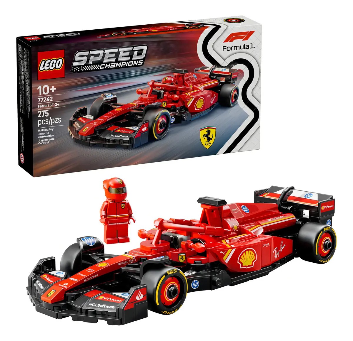 Lego Speed Champions Ferrari F1 275 Peças