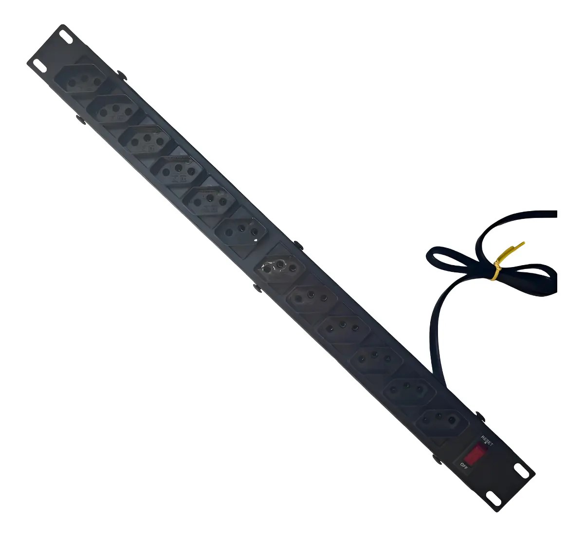 Regua Rack 19 Filtro Linha 10a 12 Tomadas Extensão Max Amper