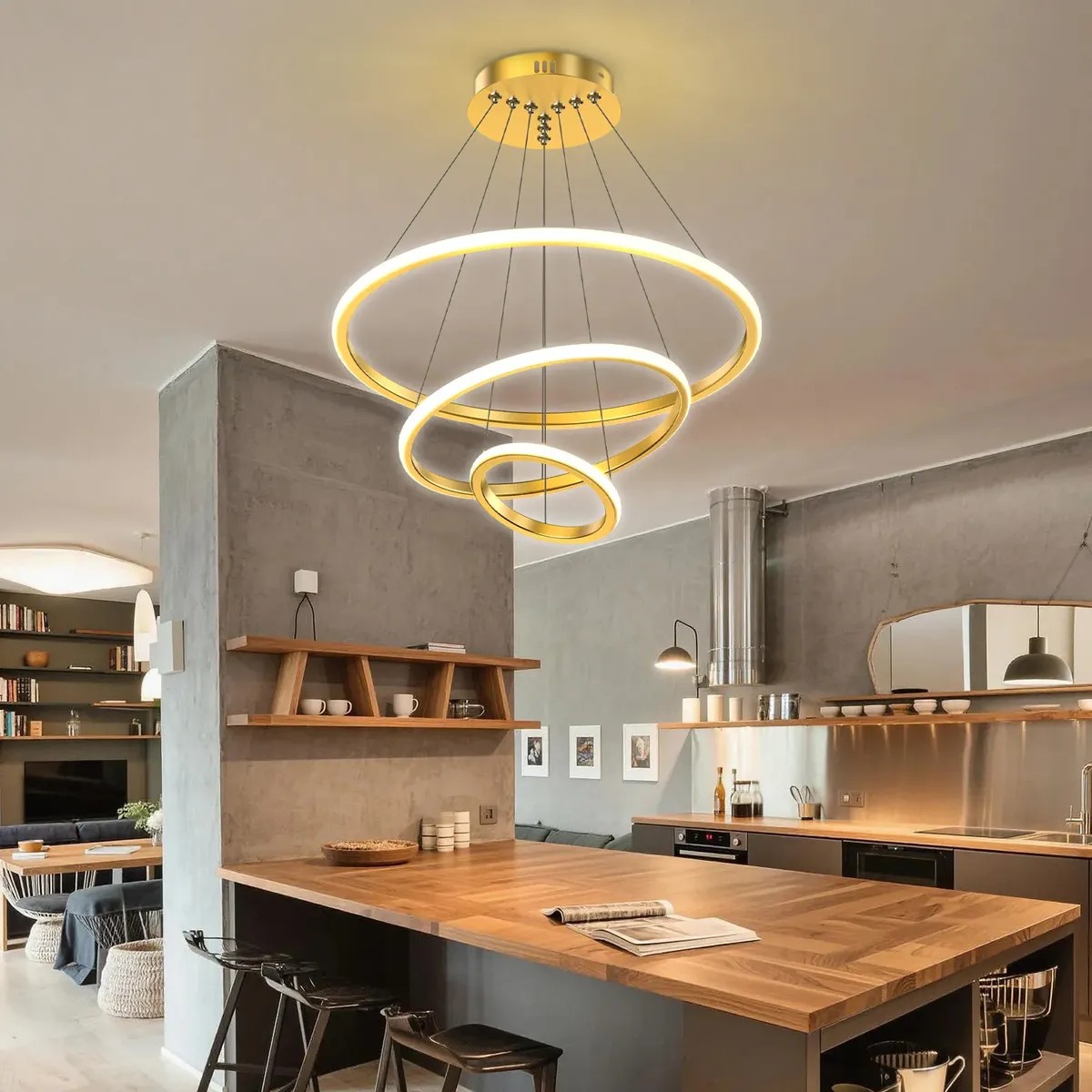 Luminária De Teto Pendente Lâmpada Moderna Para Sala