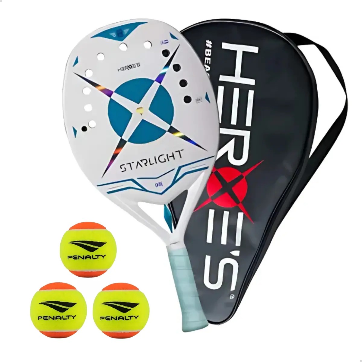 Raquete Beach Tenis Starlight 2025 Com Tratamento E Capa