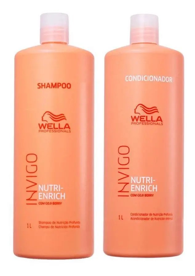 Kit Wella Pro Invigo Enrich Shampoo 1L + Condicionador 1L