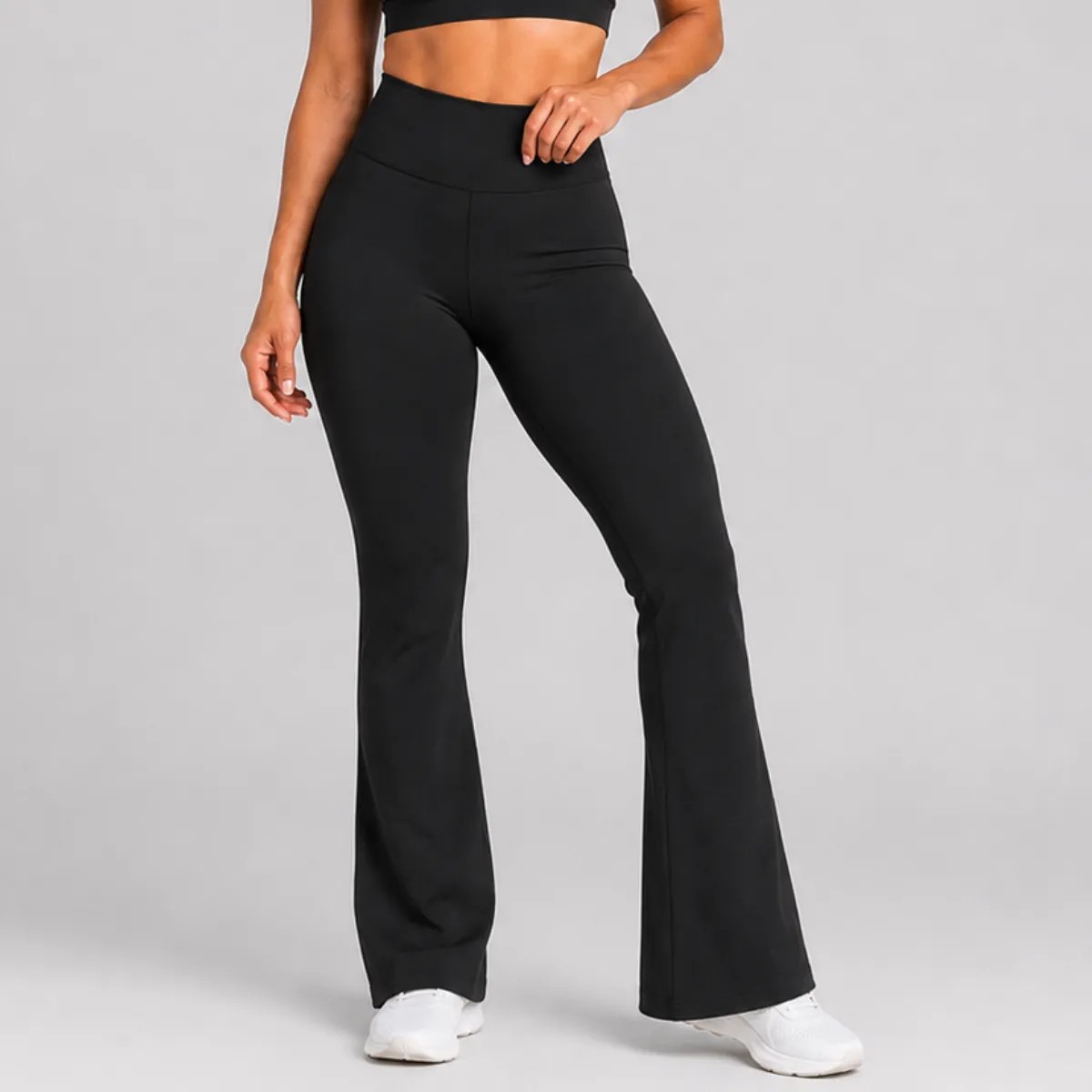 Legging Flare Zero Transparência Cintura Alta: Conforto e confiança total! ✨
