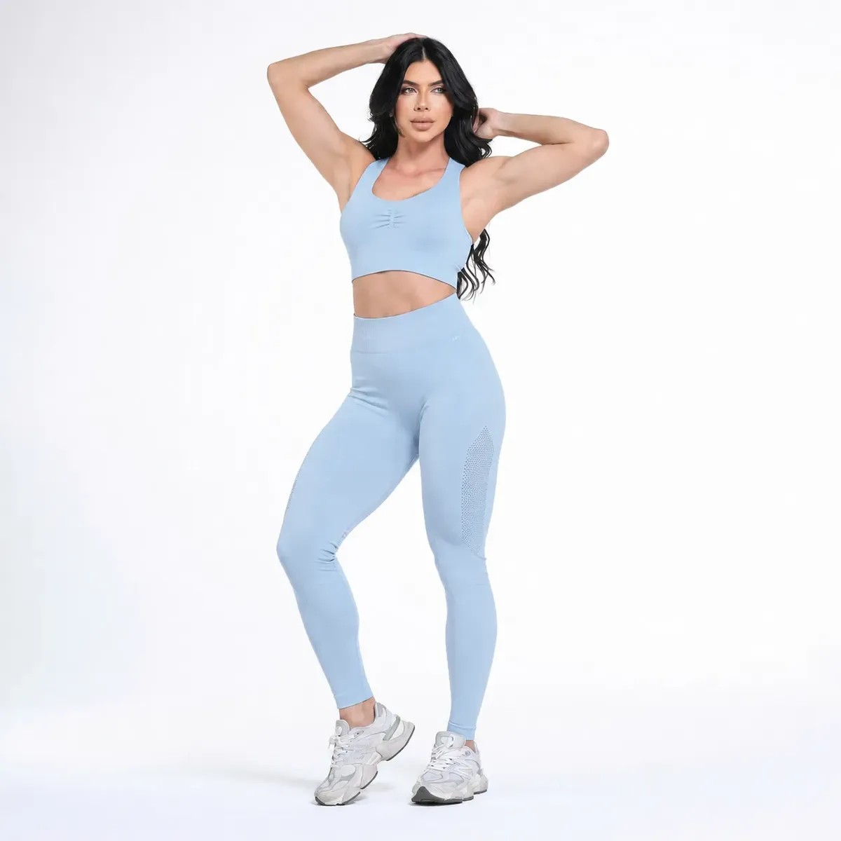 Kit top e legging cós alto para seu treino!