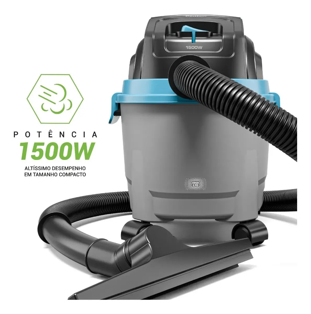 Aspirador de Pó e Água Philco PAS08A F6,2L 1500W