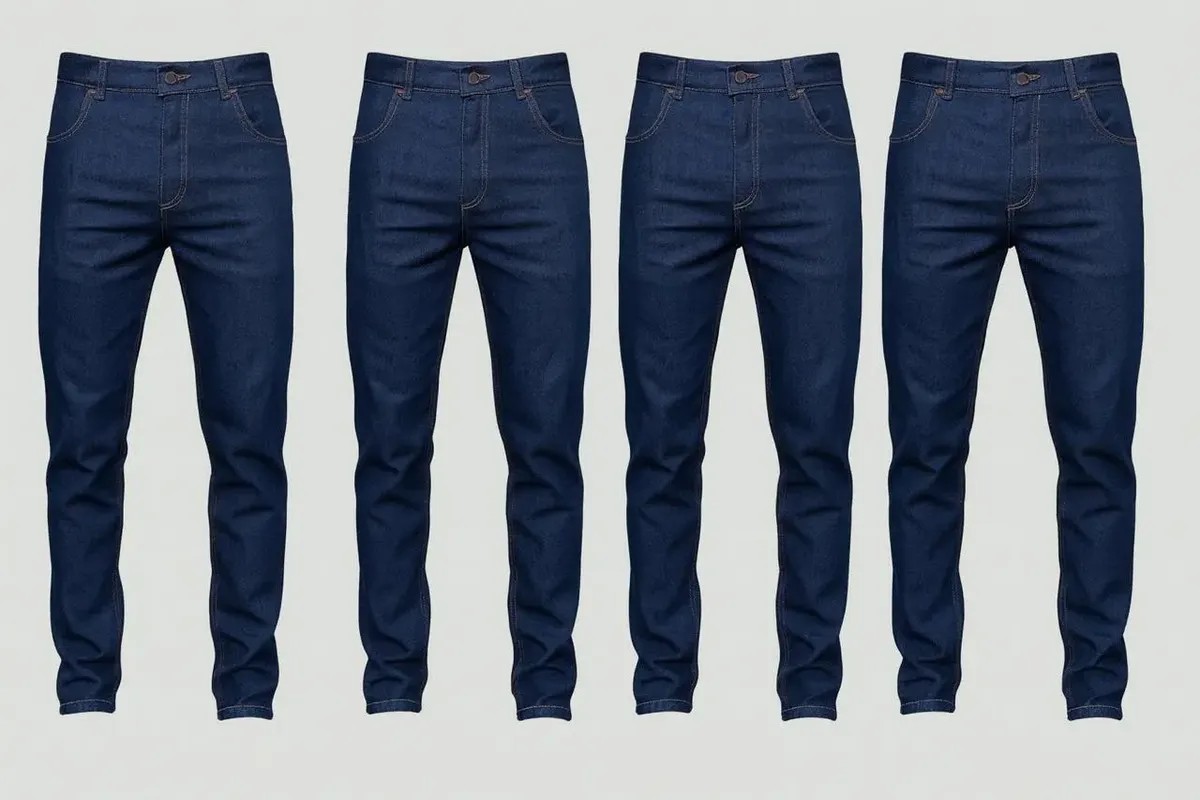 Kit com 4 Calças Jeans Tradicional