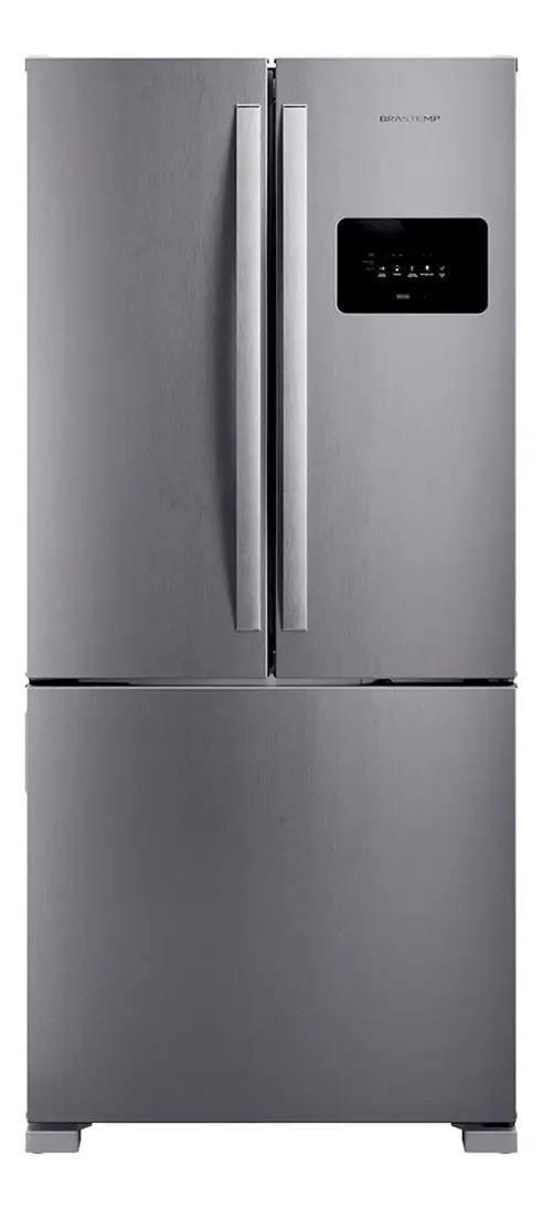 Geladeira Bro85mk 559L Frost Free French Door Brastemp Inox