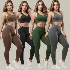 Kit 5 Pçs 3 Camisas Regata Dry-fit Sandrini +2 Short Tactel Sortidos Logo M Lisa
