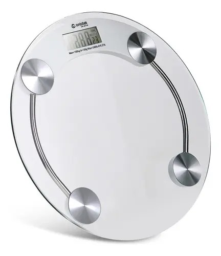 Balança Digital Onistek Vidro Temperado 180kg Antiderrapante Display LCD