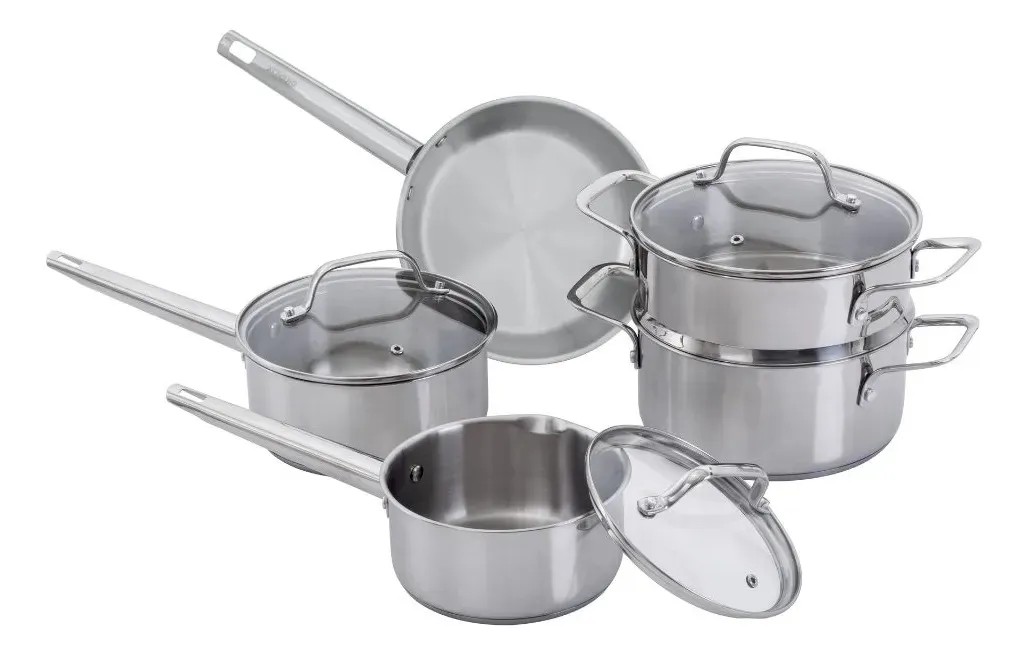 Jogo De Panelas Brinox 5 Peças Inox City