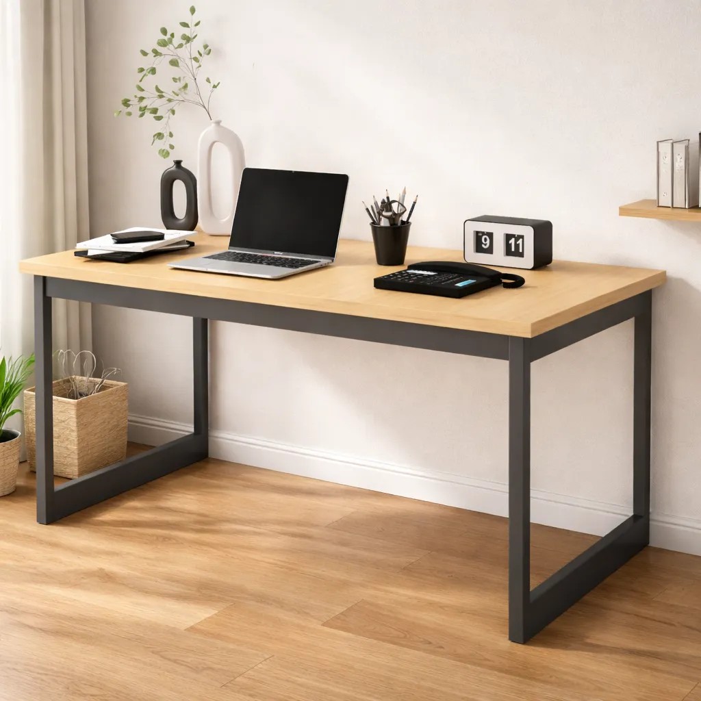 Mesa Escritório Industrial 150x60 Reforçado Ferro Homeoffice
