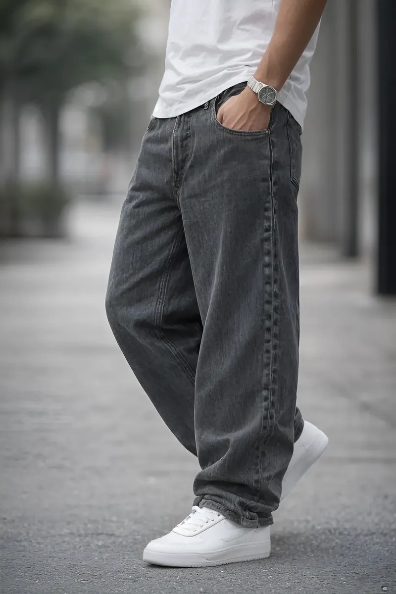 Calça Masculina 36 Ao 48 Balão Baggy Larga 2 Cores Premium