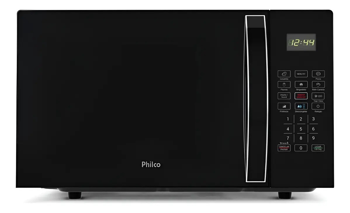 Micro-ondas Philco 28l Limpa Fácil 1100w Preto Pmo30p