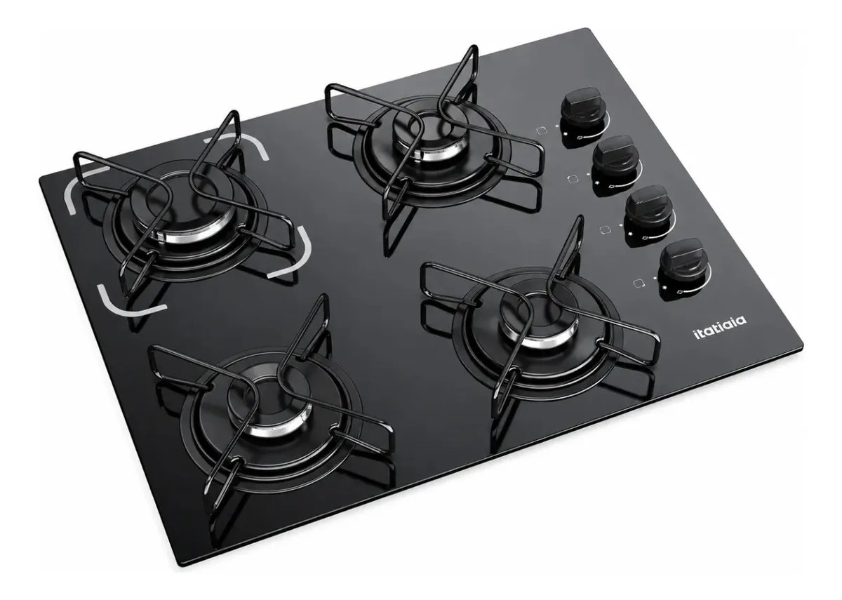 Cooktop Itatiaia Essencial 4 Bocas cor Preto