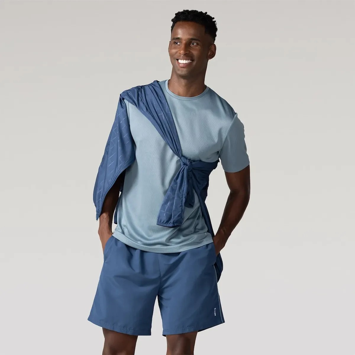 Bermuda Masculino Oxer Training 7 Tecido Plano Azul-escuro G