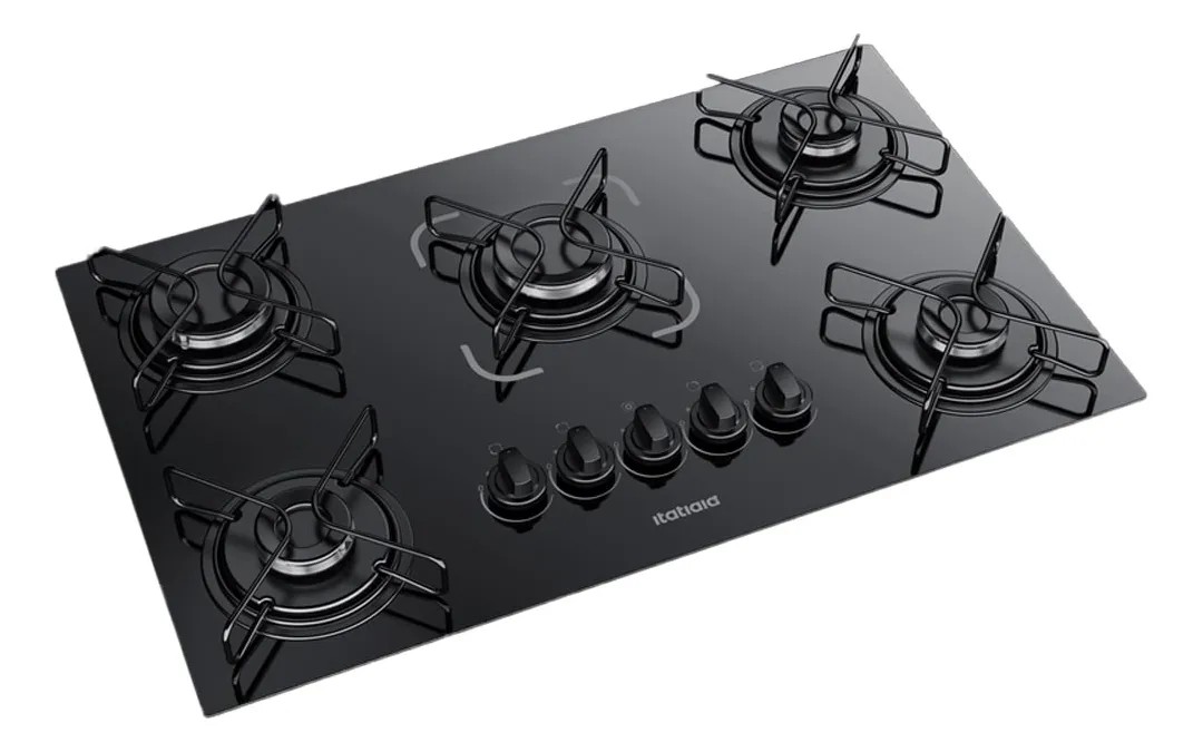 Cooktop Fogão Itatiaia Essencial 5 Bocas Bivolt Preto Preto 127/220v