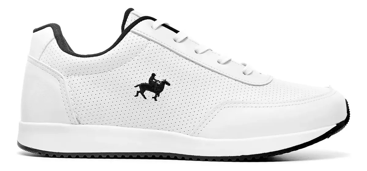 Tênis Masculino Casual Branco Polo Vili Para Trabalho