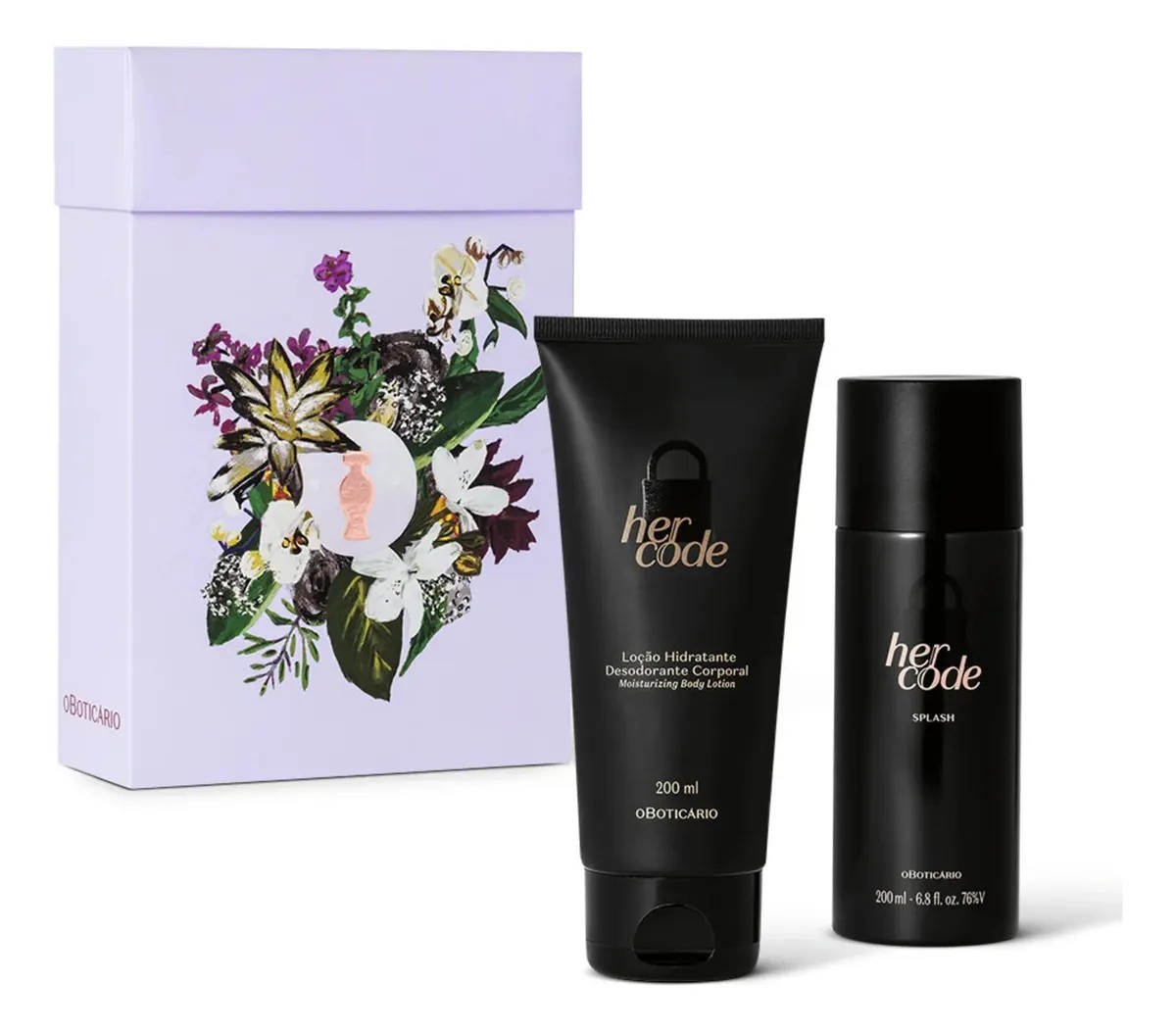 Presente Her Code Splash e Hidratante