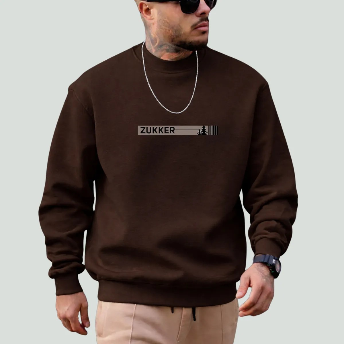 Moletom Masculino Algodão Blusa De Frio Flanelado Oferta G Marrom