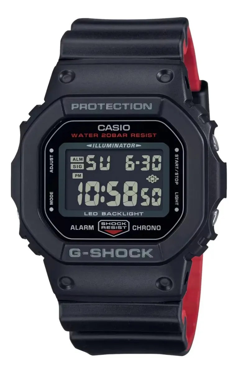 Relógio Casio G-shock Masculino Digital Dw-5600uhr-1dr