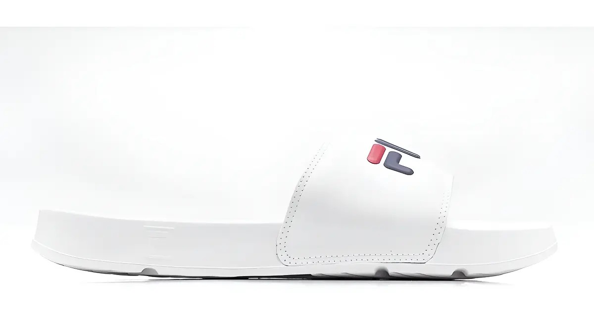 Chinelo Feminino Drifter Basic Fila Branco/marinho/vermelho Liso 38