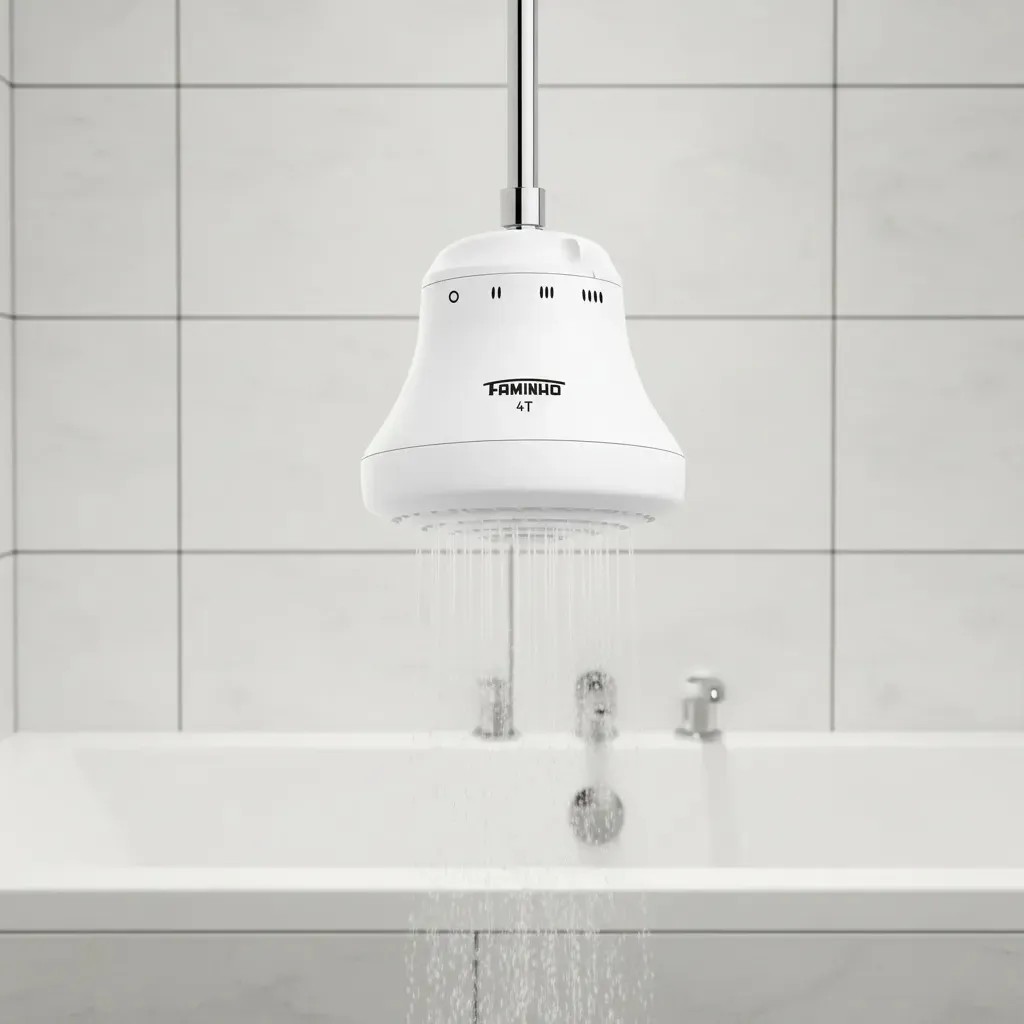 Ducha Chuveiro Elétrico Faminho 4 Temperaturas Sem Cano 6800w Fame