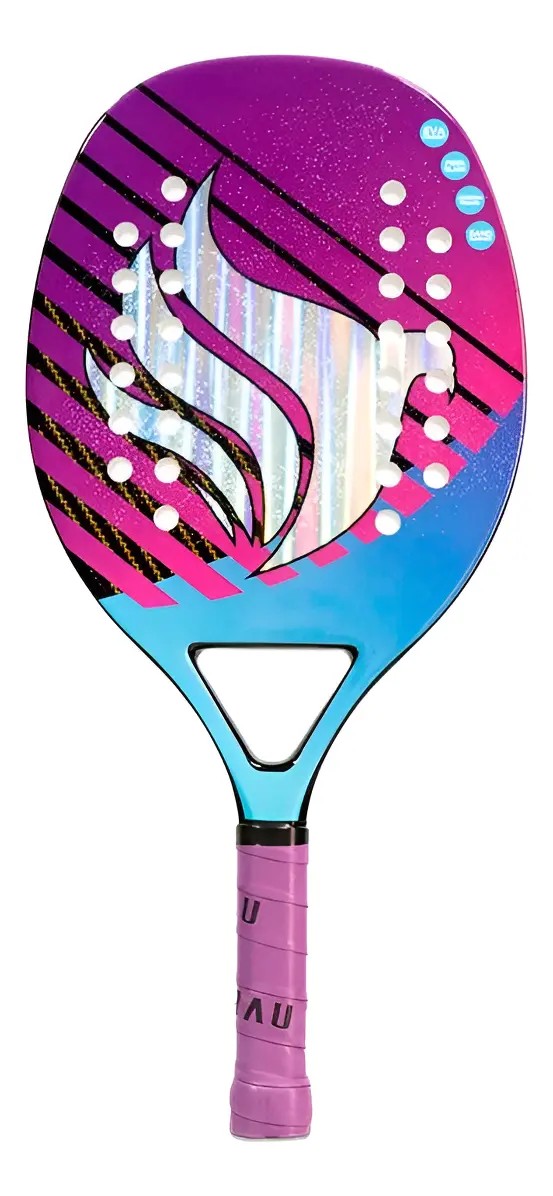 Raquete De Beach Tennis Pichau Midnight Miami, Face F/vidro