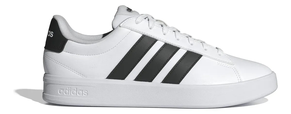 Tênis Masculino Grand Court 3.0 adidas Ftwwht/cblack/ftwwht Liso 40 Br