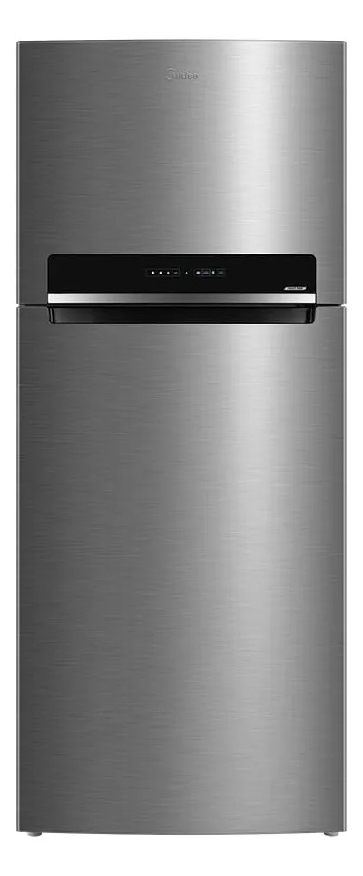 Geladeira Frost Free Duplex 473l Inverter Cor Inox Midea Cinza-escuro 127v