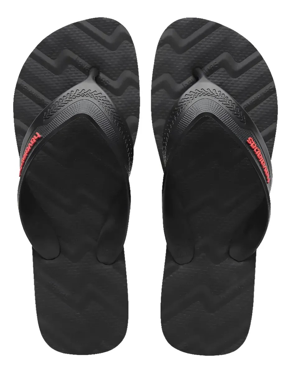 Chinelo Havaianas Masculino Track Waves Lançamento Preto