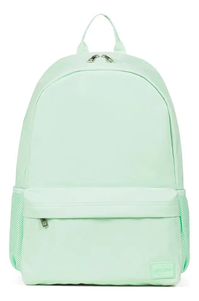 Mochila escolar Gocase Pop cor verde design liso 17.5L
