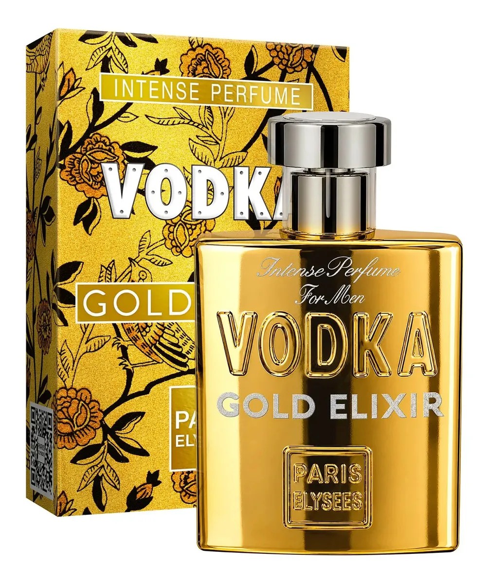 Perfume Vodka Gold Elixir Paris Elysees Masculino 100ml