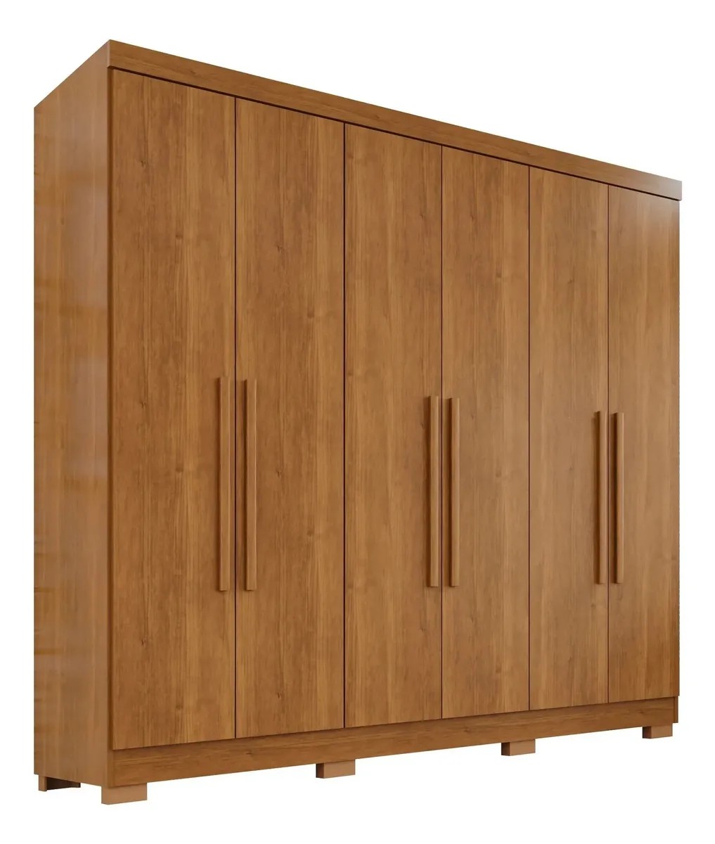 Guarda-roupa Casal 6 Portas 2 Gavetas França Wt