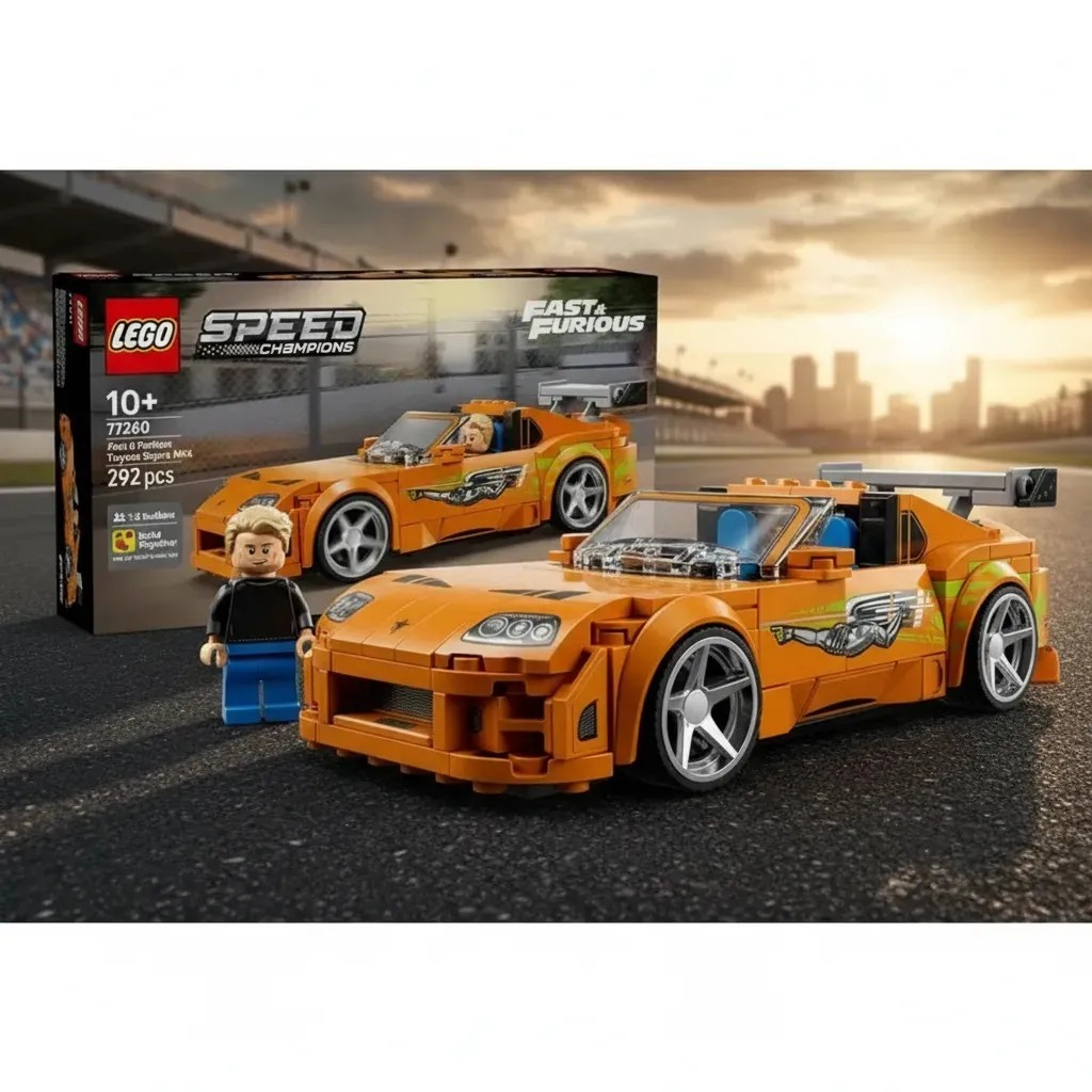 Lego Speed Champions 77260 Supra Mk4 V&f 292pçs 292 Toyota Supra Mk4 De Velozes E Furiosos