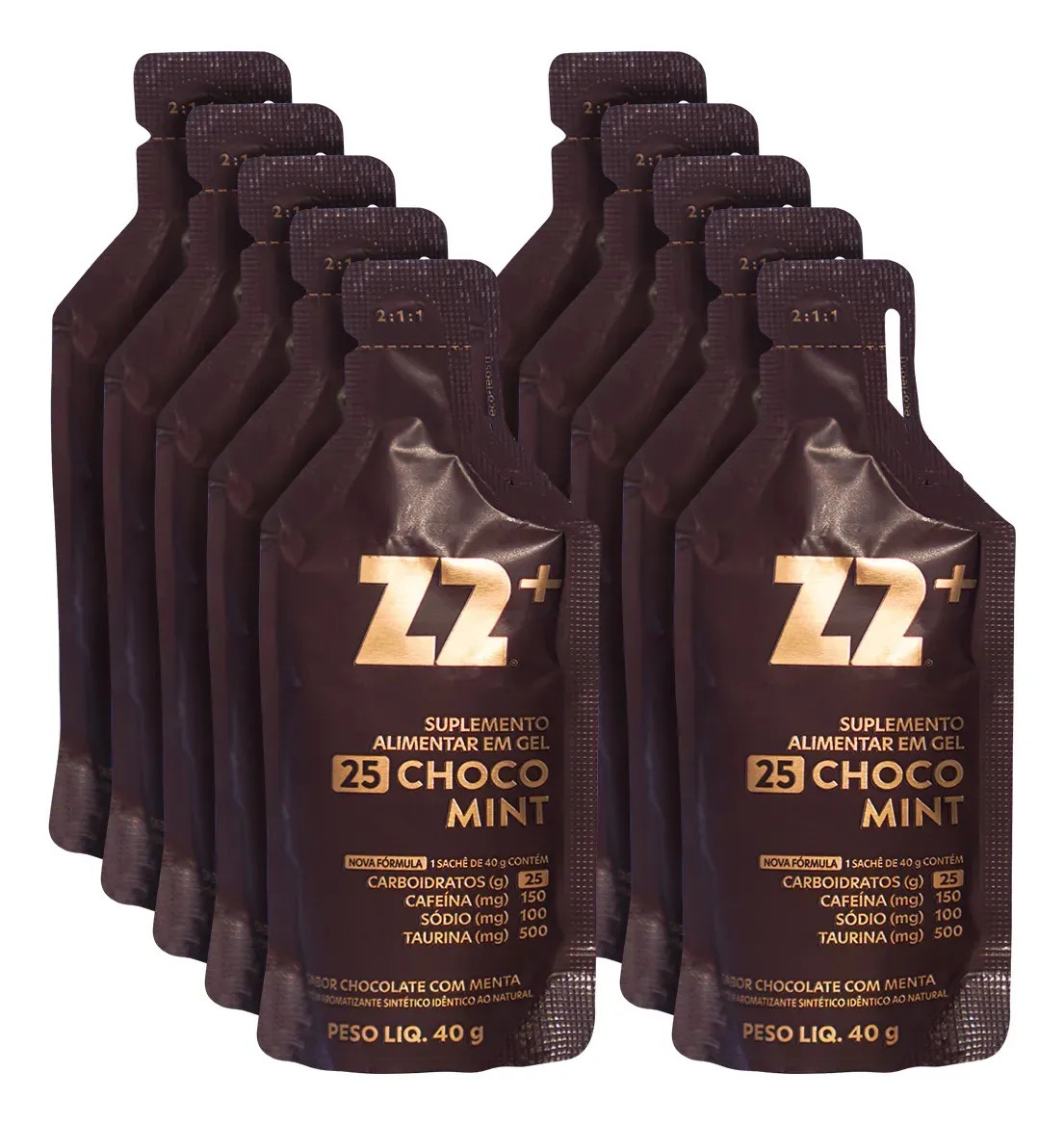 Energy Gel Z2+ Choco Mint Box 10 Unidades Sachê 40g