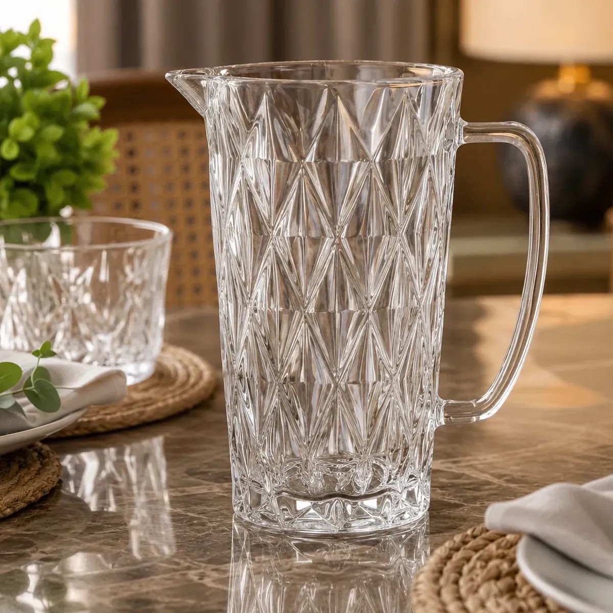 Jarra Para Bebida Praticasa Jarra Diamante 1,2l Transparente