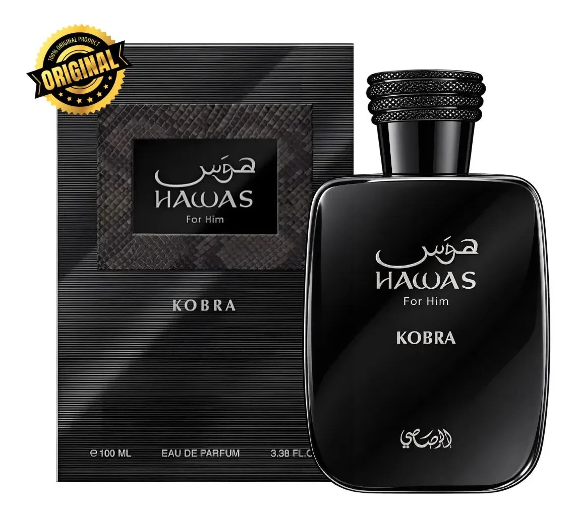 Perfume Hawas Kobra Rasasi EDP 100ml Arabe Erian