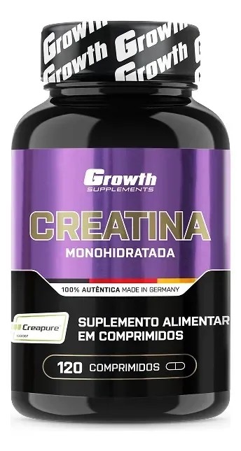 Creatina Growth Supplements em cápsula Sem sabor de 120 un
