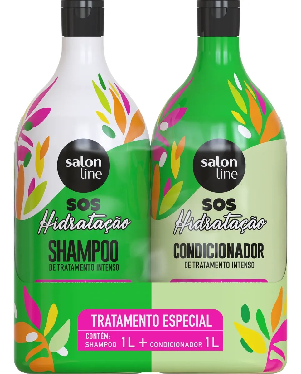 Kit Shampoo E Condicionador, Sos Hidratação, Salon Line, 1 L