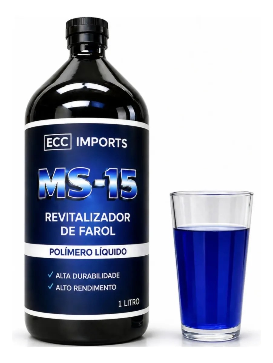 Polímero Liquido Para Farois A Vapor 1litro 100% Puro Azul
