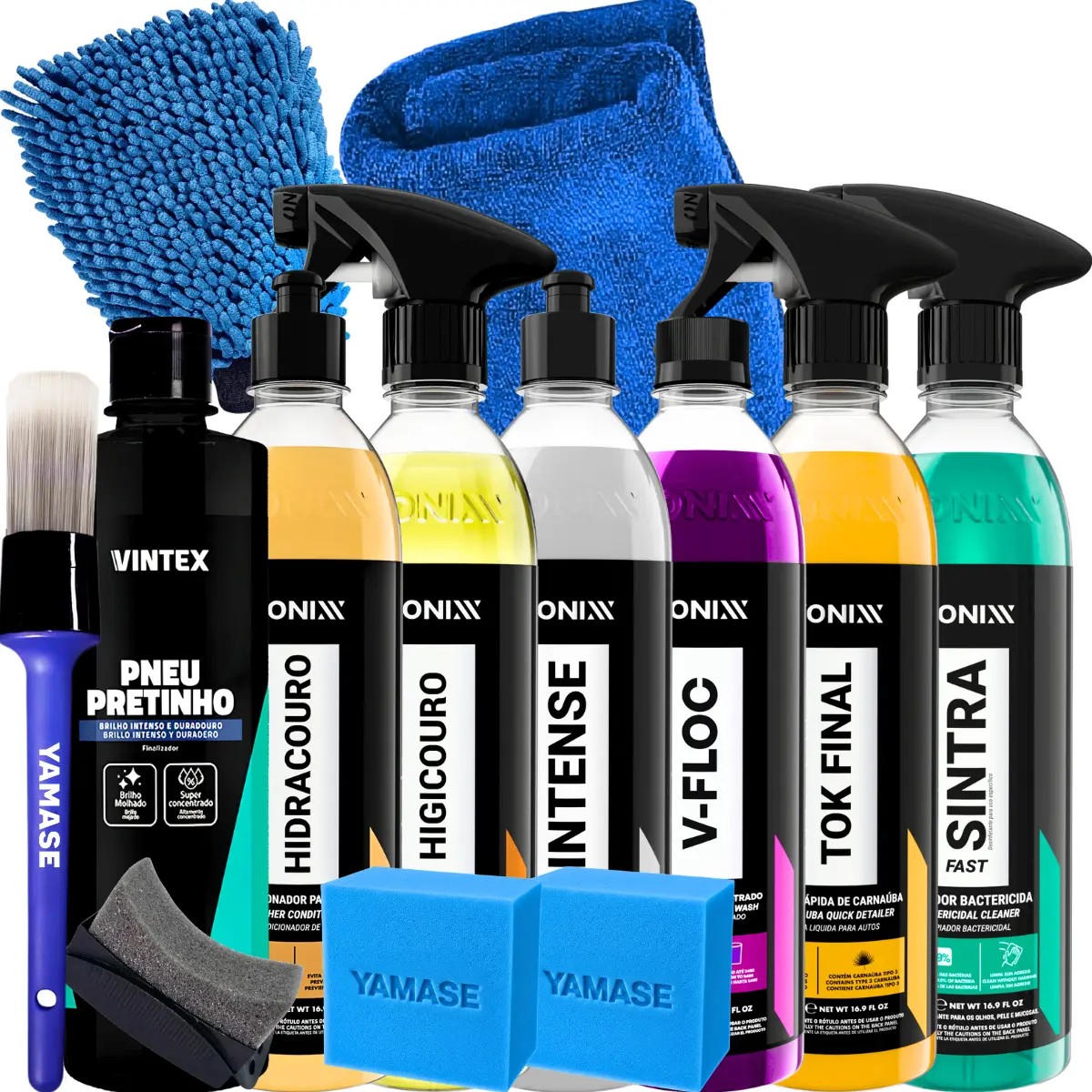 Kit Lavagem Shampo Cera Tok Final Intense Sintra Couro Vonix