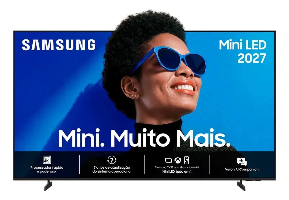 Samsung Smart TV 55" Mini LED 4K M75H 26/2027 - R$ 2.999